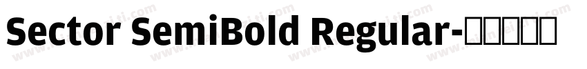 Sector SemiBold Regular字体转换